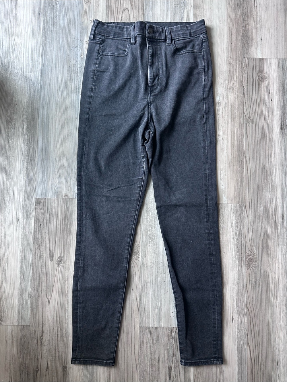 American Eagle Highest Rise Jegging Jeans Size 8 Black Next Level Stretch